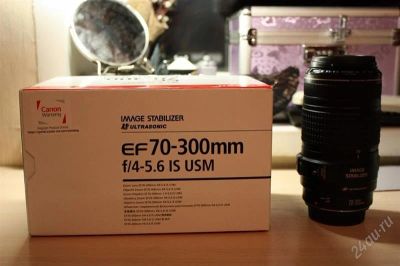 Лот: 759843. Фото: 1. Canon EF 70-300 f/4.0-5.6 IS USM. Объективы