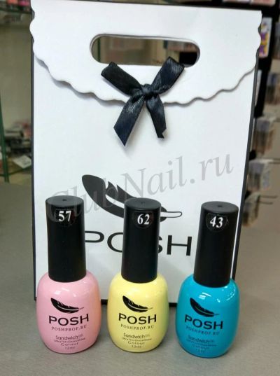 Лот: 8229938. Фото: 1. Подарочный набор POSH №4 (гель-лак... Лак для ногтей