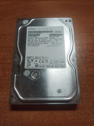 Лот: 24677678. Фото: 1. Жесткий диск Hitachi 500 Гб нерабочий. Жёсткие диски (HDD)