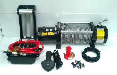 Лот: 9079925. Фото: 1. Авто лебёдка Electric Winch 9500lbs. Лебедки, тали