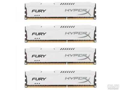 Лот: 14946400. Фото: 1. kingston hyperx fury white series... Оперативная память