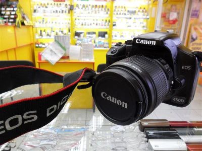 Лот: 1064535. Фото: 1. Canon EOS 450D Kit. Цифровые зеркальные