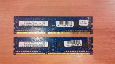 Лот: 6392607. Фото: 1. DIMM DDR3 Hynix 2x4Gb 12800U 1600MHz... Оперативная память