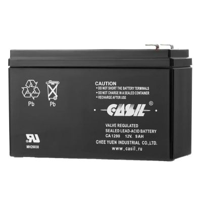 Лот: 22978684. Фото: 1. АКБ 12v-9Ah Casil CA1290 (151х65х95... Батарейки, аккумуляторы, элементы питания