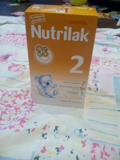 Лот: 6128041. Фото: 1. смесь Nutrilak 2, 350гр. Детское питание
