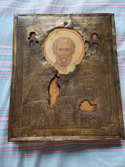 Лот: 18211751. Фото: 1. Старинная икона (читаем описание... Иконы