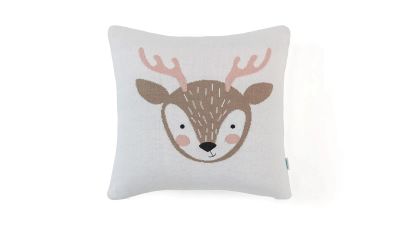 Лот: 24962036. Фото: 1. Подушка декоративная Zoo, deer. Одеяла, подушки