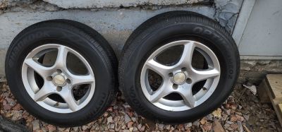 Лот: 21972475. Фото: 1. Hankook Optimo ME02 185/70 R14... Шины