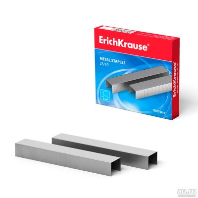 Лот: 13224806. Фото: 1. Скобы №23/10 ErichKrause® для... Степлеры, дыроколы