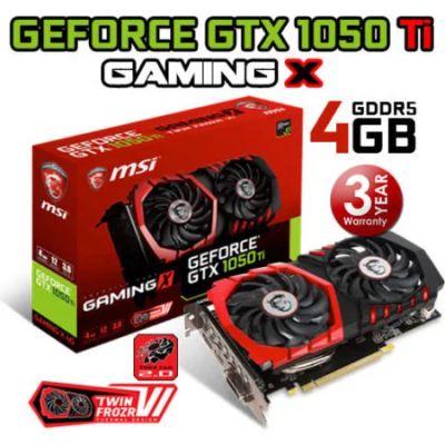 Лот: 10621066. Фото: 1. GeForce GTX 1050 Ti gaming X 4G... Видеокарты