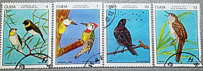 Лот: 11542501. Фото: 1. Марки - Фауна. Куба. Птицы. 1977... Марки