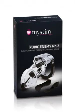 Лот: 19966993. Фото: 1. Замок верности Pubic Enemy с электростимуляцией... Игрушки