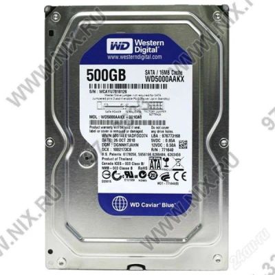 Лот: 1414814. Фото: 1. 500ГБ Western Digital "WD5000AAKX... Жёсткие диски (HDD)