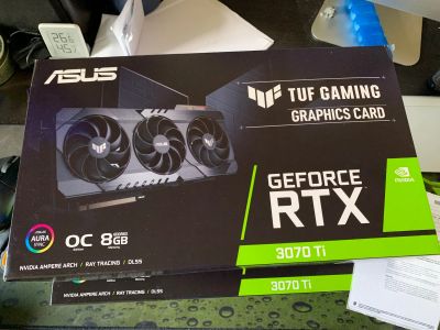 Лот: 19134000. Фото: 1. 8GB RTX 3070 Ti ASUS TUF OC новая... Видеокарты
