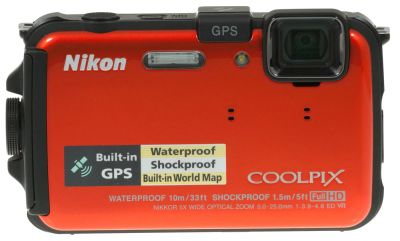 Лот: 8829689. Фото: 1. Nikon Coolpix AW100 - лучший для... Цифровые компактные
