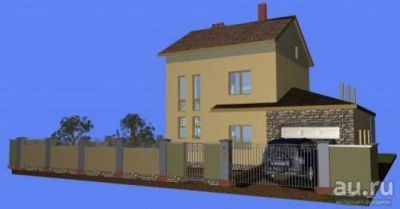Лот: 9093216. Фото: 1. Проект двухэтажного жилого дома... Проекты, чертежи