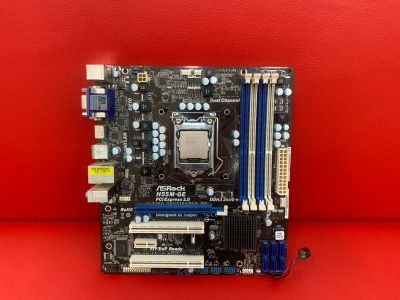 Лот: 25199971. Фото: 1. Материнская плата ASRock H55M-GE... Материнские платы
