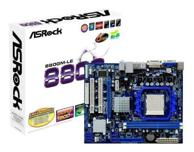 Лот: 14490527. Фото: 1. ASRock 880GM-LE АМ3. Материнские платы