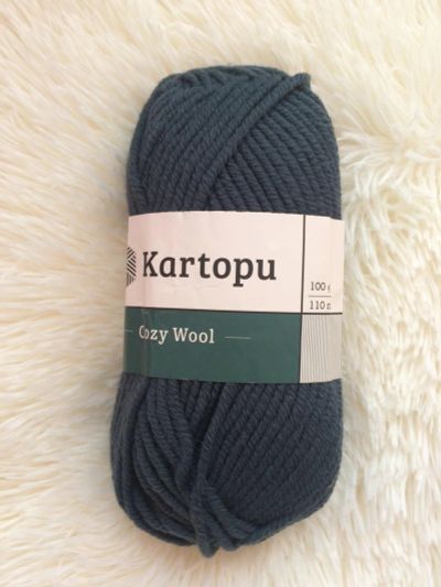 Лот: 12046026. Фото: 1. Пряжа Kartopu Cozy wool, 25% шерсть... Ткани, нитки, пряжа