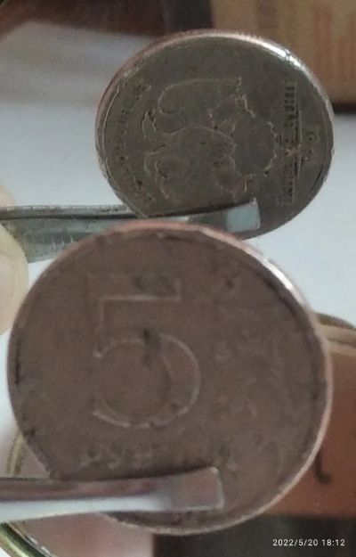 Лот: 23423890. Фото: 1. Монета 5 рублей 1997 года СПМД... Россия после 1991 года