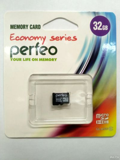 Лот: 13446307. Фото: 1. Новая карта памяти MicroSD 32... Карты памяти