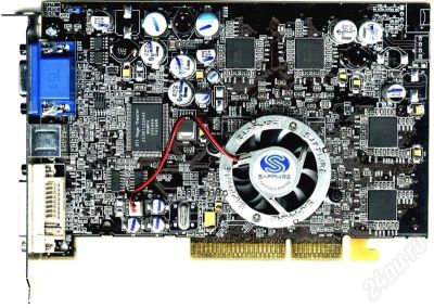 Лот: 330527. Фото: 1. AGP Sapphire RADEON 9600 PRO. Видеокарты