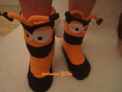 Лот: 3219259. Фото: 1. Угги пчелка/новое (угги- тапочки-... Сапоги