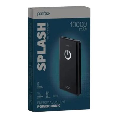 Лот: 25801708. Фото: 1. Аккумулятор Perfeo Powerbank SPLASH... Внешние, портативные аккумуляторы для смартфонов (Power bank)