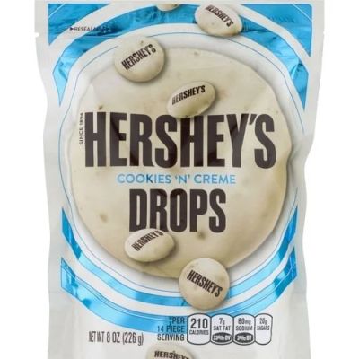 Лот: 12029658. Фото: 1. Hershey's Cookies and Creme Drops... Шоколад, конфеты