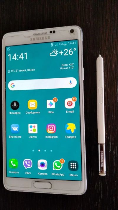 Лот: 14460151. Фото: 1. Samsung Galaxy Note 4 32Gb White. Смартфоны