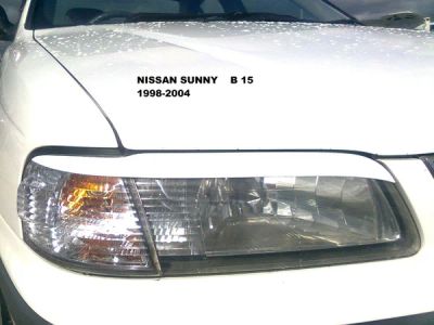 Лот: 4251350. Фото: 1. Реснички на фары Nissan Sunny... Детали тюнинга