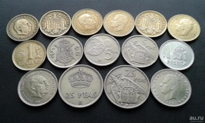 Лот: 8911766. Фото: 1. 15 монет Испании - Одним лотом. Европа