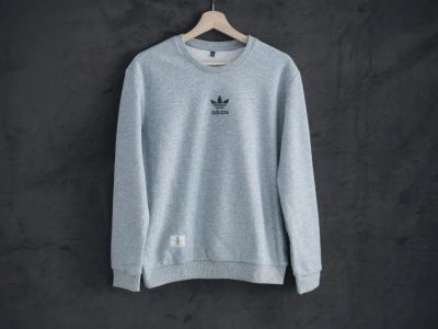 Лот: 14957216. Фото: 1. Кофта Adidas gray. Свитеры, толстовки, худи