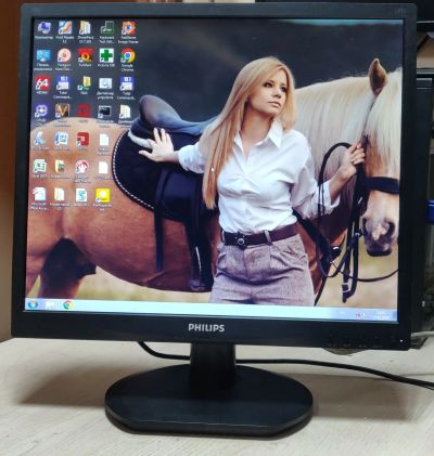 Лот: 21387404. Фото: 1. Монитор 19'' Philips 19S LED/1280x1024... ЖК-мониторы