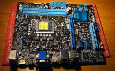 Лот: 7548613. Фото: 1. ASUS P8H61-M. Материнские платы