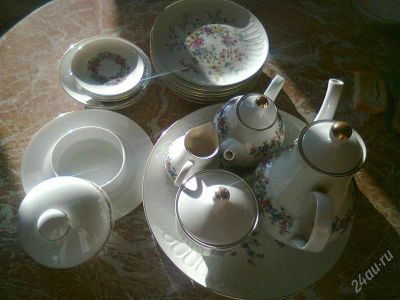 Лот: 2959908. Фото: 1. Сервиз ГДР. Фарфор. Сервизы, наборы посуды