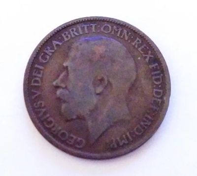 Лот: 25805434. Фото: 1. Великобритания 1/2 пенни 1917. Великобритания и острова