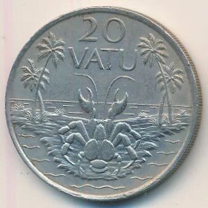 Лот: 9472256. Фото: 1. Вануату 20 вату 1983 год. Кокосовый... Австралия и Океания