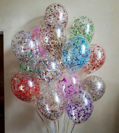Лот: 15328055. Фото: 1. Шар с гелием. С конфетти. Воздушные шары