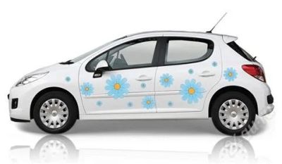Лот: 2616903. Фото: 1. Наклейка на авто Ромашки. Наклейки автомобильные
