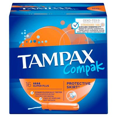 Лот: 23719100. Фото: 1. Tampax Compak Тампоны гигиенические... Лекарства