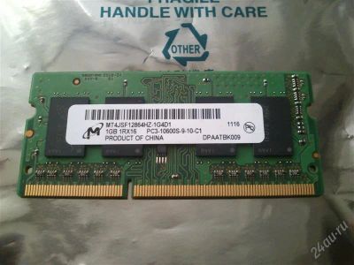 Лот: 2261590. Фото: 1. Модуль памяти SODIMM DDR3 1024Mb... Оперативная память