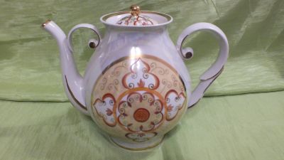Лот: 12733598. Фото: 1. Чайник ручной росписи 2 литра... Чайники, заварники, турки