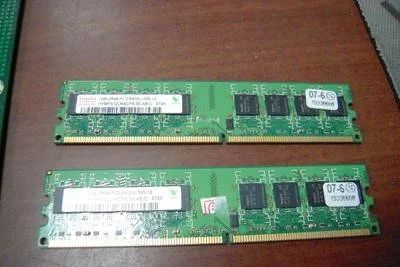 Лот: 12302501. Фото: 1. DDR2 1Gb Hynix PC6400 (2шт). Оперативная память