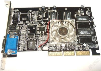 Лот: 1381576. Фото: 1. Видеокарта NVidia GeForce MX 440... Видеокарты