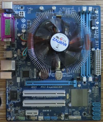 Лот: 16340674. Фото: 1. Материнская плата Gigabyte GA-H61M-S2PV... Комплекты запчастей