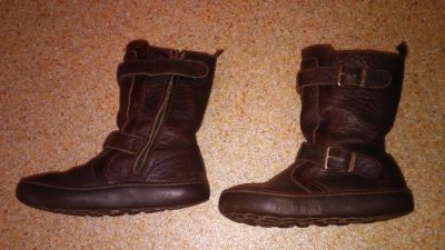 Лот: 5194202. Фото: 1. Сапоги кожа на коже, для девочки... Сапоги