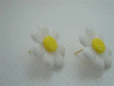 Лот: 373706. Фото: 1. Изделия из полимерной глины серьги... Серьги, каффы