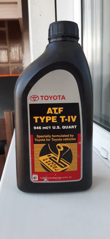 Лот: 15765225. Фото: 1. Toyota ATF TYPE T-IV, 946мл. Масла, жидкости