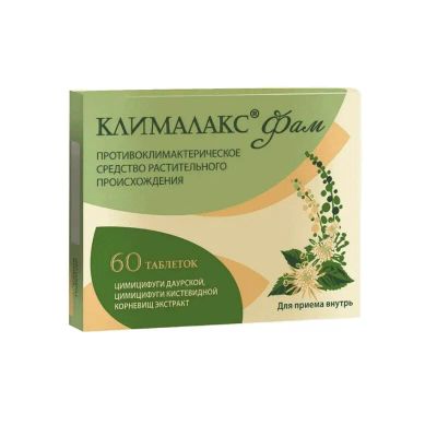 Лот: 25359792. Фото: 1. Клималакс Фам 20 мг таблетки 60... Лекарства